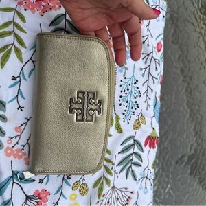 Tory Burch Gold Wallet